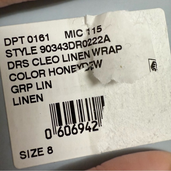 Antonio Melani Cleo Linen Wrap Dress in Honeydew Size 8 BNWT - Picture 4 of 4